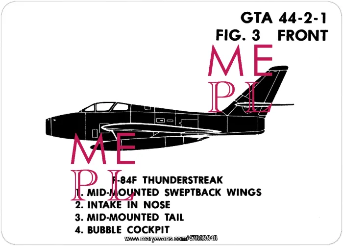  : 3 F-84F Thunderstreak