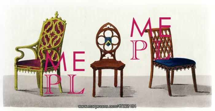 : 3 GOTHICK CHAIRS : 3 GOTHICK CHAIRS