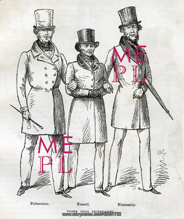 : 3 Whig Secretaries, Palmerston, Russell, Marquess Normanby : 3 Whig Secretaries, Palmerston, Russell, Marquess Normanby