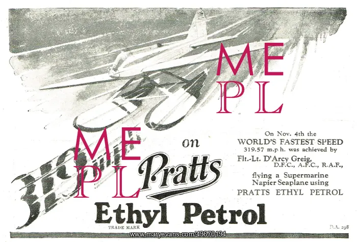 : 319 MPH On Pratts Ethyl Petrol : 319 MPH On Pratts Ethyl Petrol