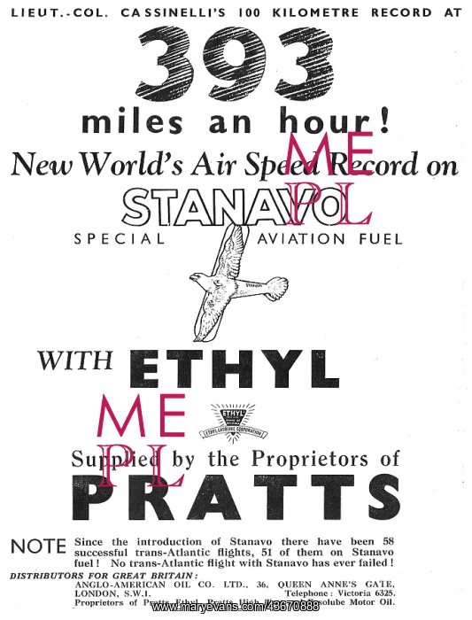 : 393 mph Using Stanavo Fuel : 393 mph Using Stanavo Fuel