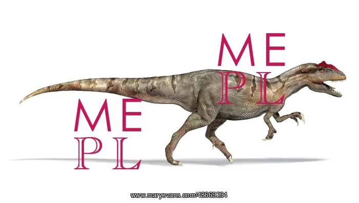 : 3D illustration of an Allosaurus dinosaur, side view : 3D illustration of an Allosaurus dinosaur, side view