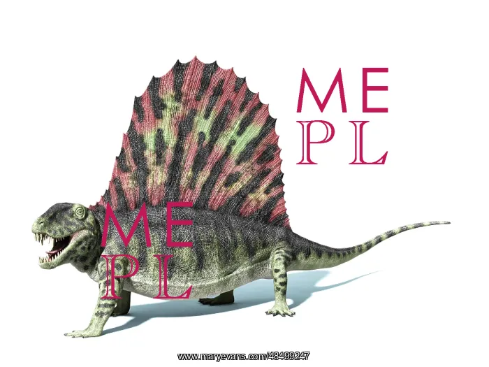 : 3D rendering of a Dimetrodon dinosaur : 3D rendering of a Dimetrodon dinosaur