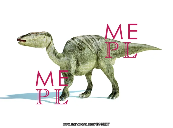 : 3D rendering of an Edmontosaurus dinosaur : 3D rendering of an Edmontosaurus dinosaur