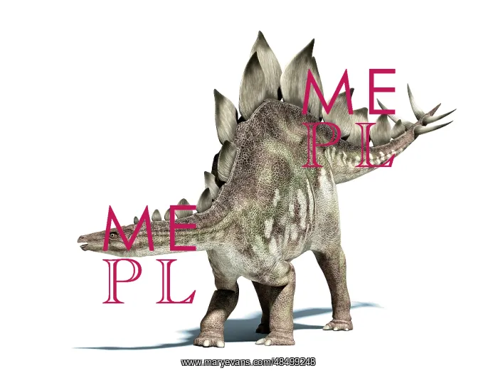 : 3D rendering of a Stegosaurus dinosaur : 3D rendering of a Stegosaurus dinosaur