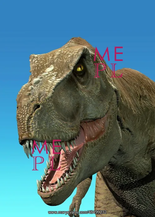 : 3D rendering of Tyrannosaurus Rex, close-up : 3D rendering of Tyrannosaurus Rex, close-up