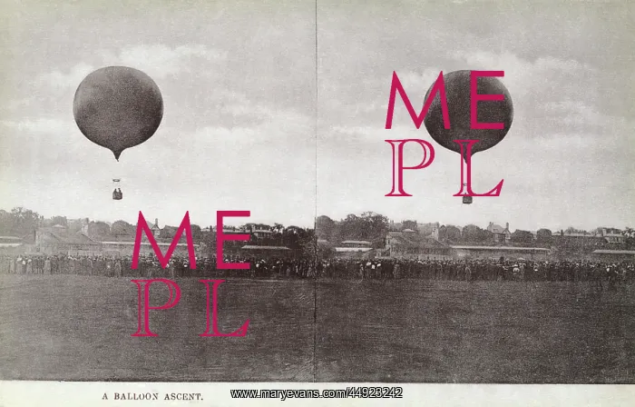 : 3D Stereoscopic Image, Titled A Balloon Ascent : 3D Stereoscopic Image, Titled A Balloon Ascent