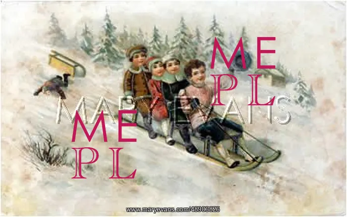 : 4 HAPPY TOBOGGANING 1922 : 4 HAPPY TOBOGGANING 1922