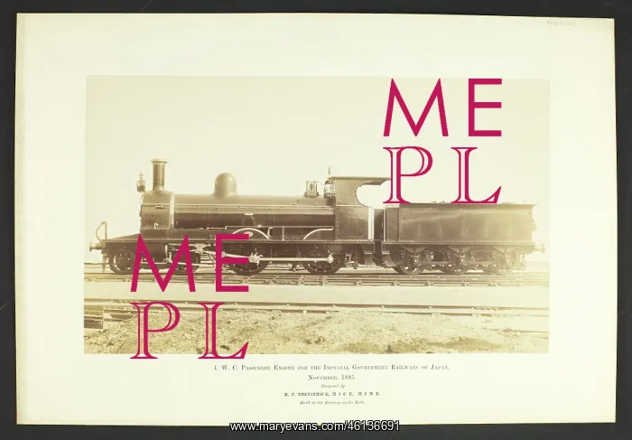 : 4 WC passenger engine by Richard Francis Trevithick : 4 WC passenger engine by Richard Francis Trevithick