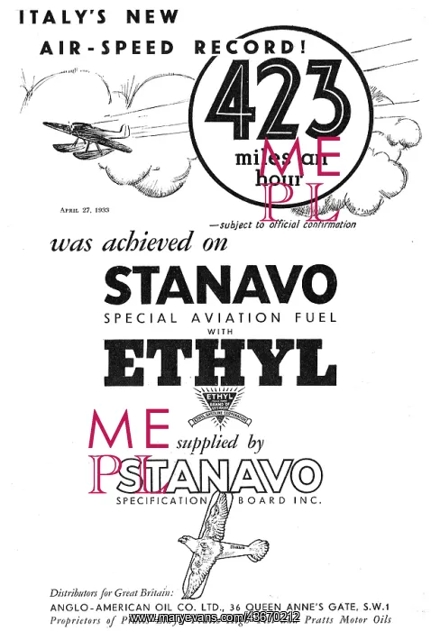  : 423 MPH With Stanavo Fuel