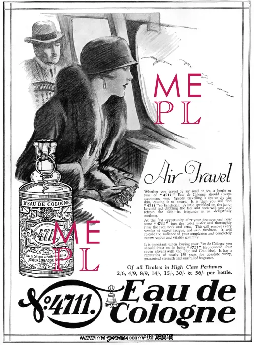 : No 4711 Eau de Cologne advert, 1927 : No 4711 Eau de Cologne advert, 1927