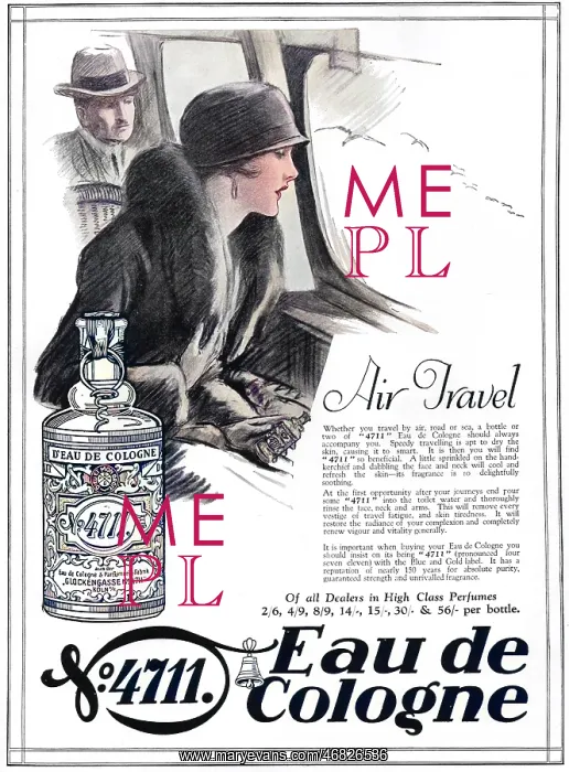 : No 4711 Eau de Cologne advert, 1927 : No 4711 Eau de Cologne advert, 1927