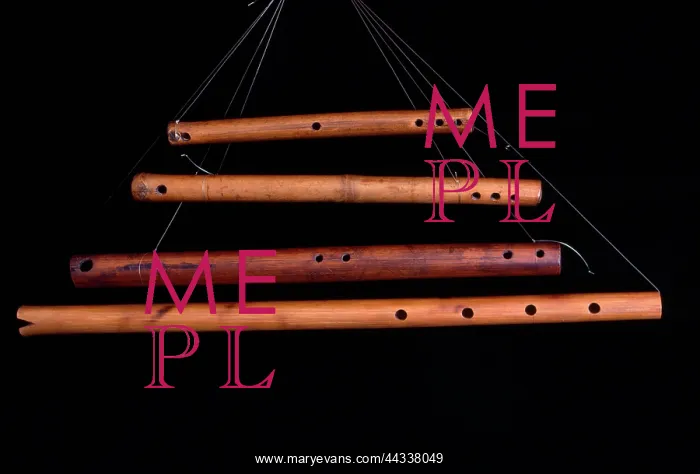 : 4x Flutes. Bottom - end blow (Democratic Republic of the C : 4x Flutes. Bottom - end blow (Democratic Republic of the C
