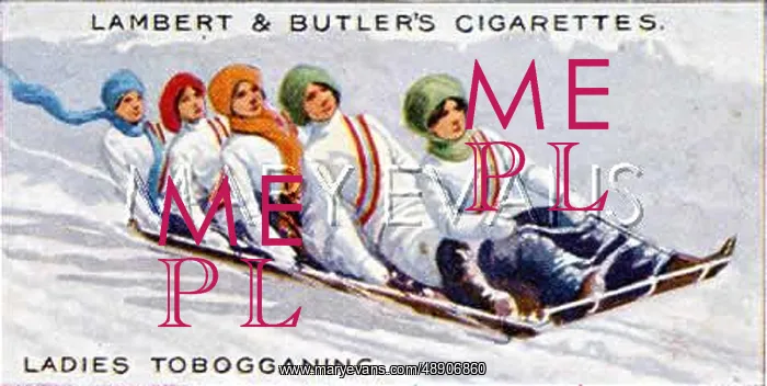 : 5 LADIES TOBOGGAN 1914 : 5 LADIES TOBOGGAN 1914
