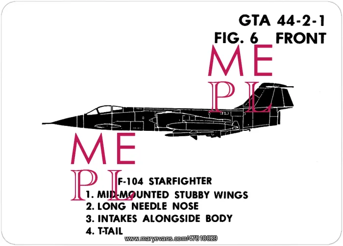 : 6 F-104 Starfighter : 6 F-104 Starfighter