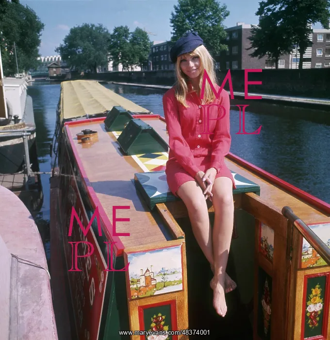 : 60S GIRL ON BARGE : 60S GIRL ON BARGE