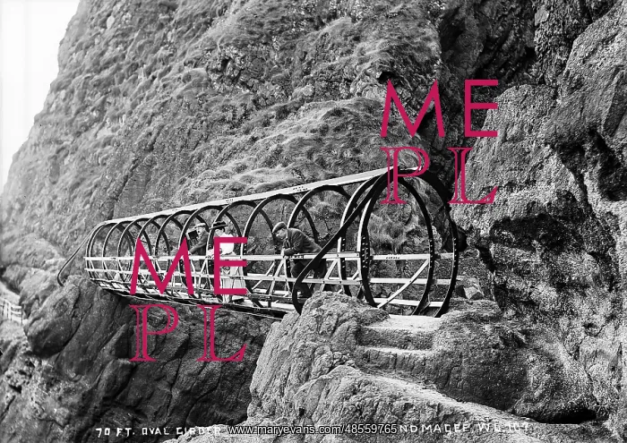 : 70ft Oval Girder Bridge, Gobbins, Islandmagee : 70ft Oval Girder Bridge, Gobbins, Islandmagee