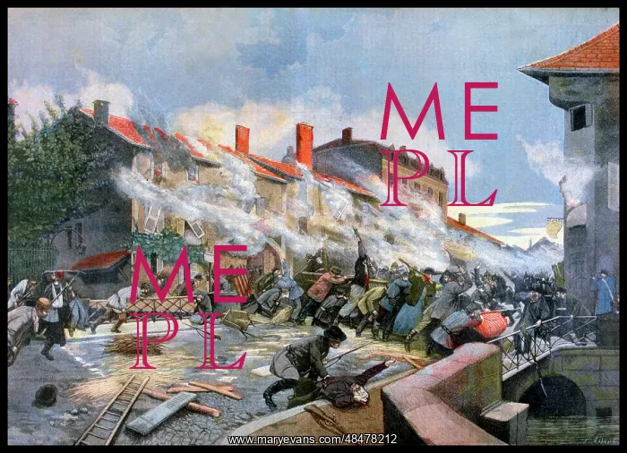 : On 9 October 1870, manning the fortifications : On 9 October 1870, manning the fortifications