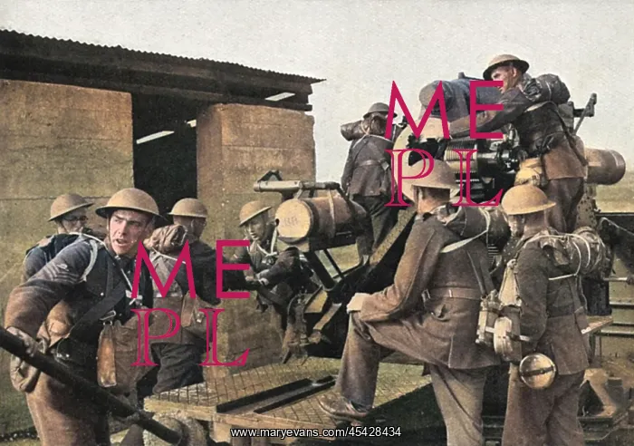 : A 9.2 Howitzer in action, 1939 : A 9.2 Howitzer in action, 1939