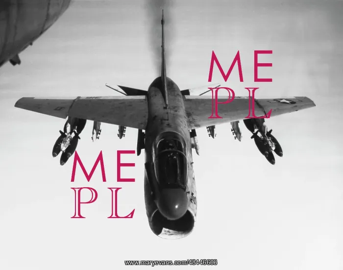 : An A-7 Corsair II flies toward targets in : An A-7 Corsair II flies toward targets in