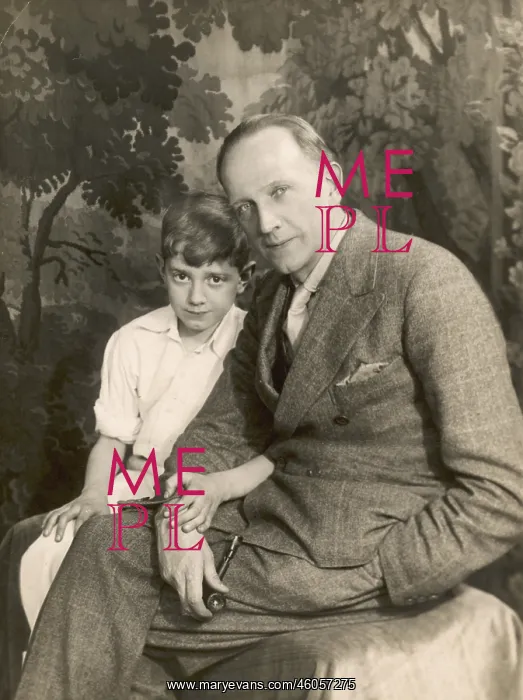 : A. A. Milne with Christopher Robin : A. A. Milne with Christopher Robin