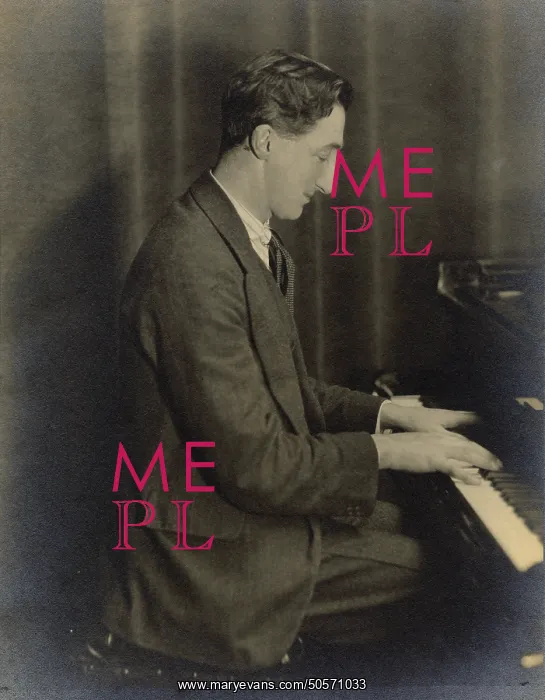 : A. P. Herbert playing the piano : A. P. Herbert playing the piano