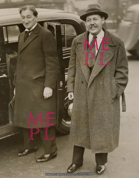 : A. P. Herbert with an unknown Gentleman : A. P. Herbert with an unknown Gentleman