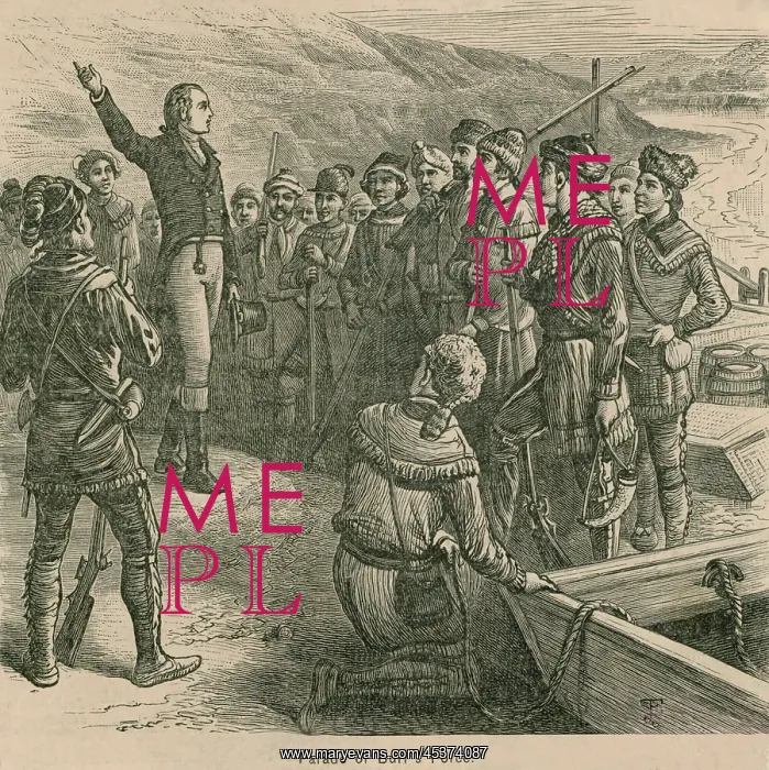 : Aaron Burr speaking to recruits for his scheme : Aaron Burr speaking to recruits for his scheme