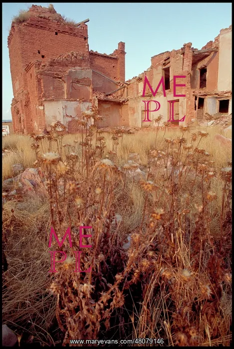 : Abandoned buildings, Belchite, Spain : Abandoned buildings, Belchite, Spain