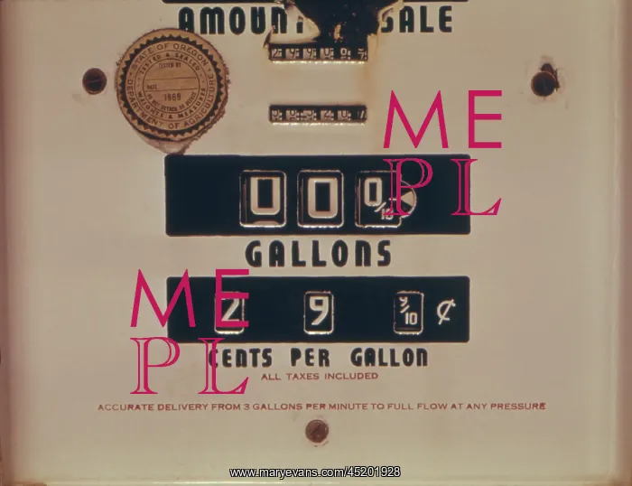 : An abandoned gasoline pump with a price ? : An abandoned gasoline pump with a price ?