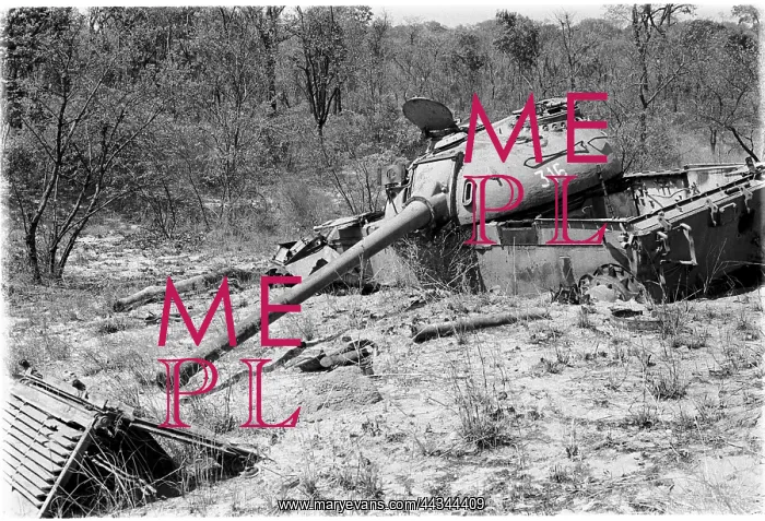 : Abandoned tanks and military hardware on the road to : Abandoned tanks and military hardware on the road to