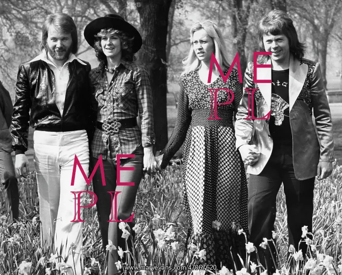 : ABBA, Swedish pop group, in Hyde Park, London
