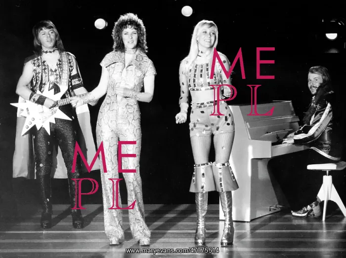 : ABBA, Swedish pop group, performing in Stockholm : ABBA, Swedish pop group, performing in Stockholm