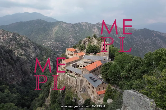 : Abbaye Saint Martin du Canigou, Casteil, Pyrenees : Abbaye Saint Martin du Canigou, Casteil, Pyrenees