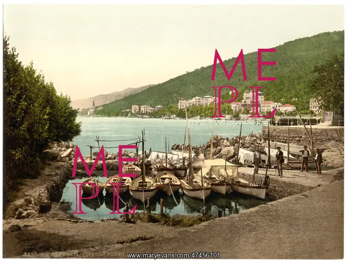 : Abbazia, small harbor, Istria, Austro-Hungary : Abbazia, small harbor, Istria, Austro-Hungary
