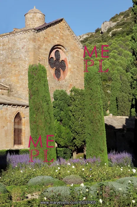 : Abbey Church, Fontfroide Abbey, Languedoc-Roussillon, France : Abbey Church, Fontfroide Abbey, Languedoc-Roussillon, France