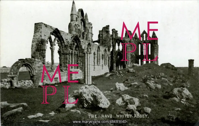 : The Abbey Nave, Whitby, Yorkshire : The Abbey Nave, Whitby, Yorkshire