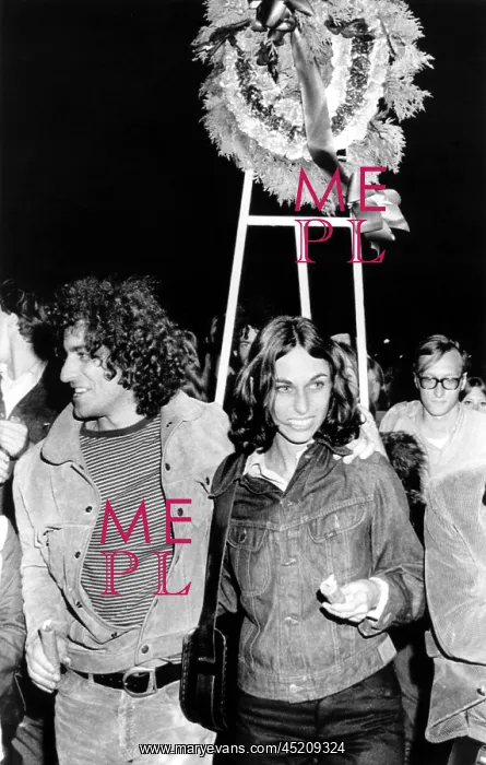 : Abbie Hoffman and a friend at candlelight ? : Abbie Hoffman and a friend at candlelight ?
