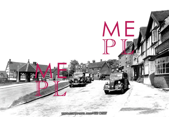  : Abbots Bromley, the Market Place c1955