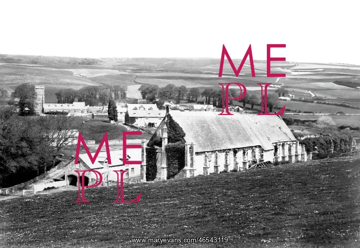 : Abbotsbury, the Tithe Barn 1890