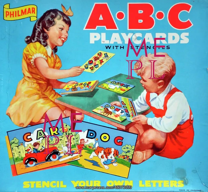 : ABC Playcards with Stencils : ABC Playcards with Stencils