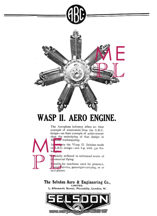 : ABC Selsdon Aero Engines - Wasp II : ABC Selsdon Aero Engines - Wasp II