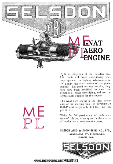 : ABC Selsdon Gnat Aero Engine : ABC Selsdon Gnat Aero Engine