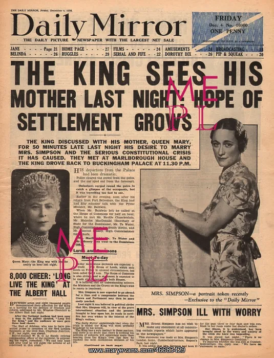 : Abdication Crisis -- Edward VIII and Mrs Simpson : Abdication Crisis -- Edward VIII and Mrs Simpson