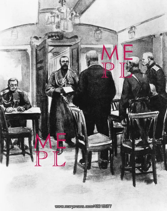 : Abdication of the Tsar, 1917