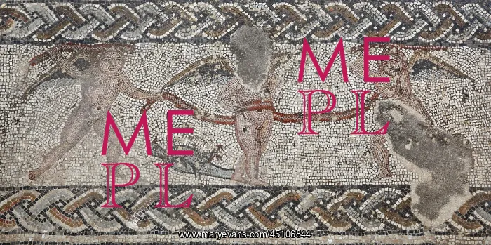 : Abduction of Hylas mosaic, House of the Procession : Abduction of Hylas mosaic, House of the Procession