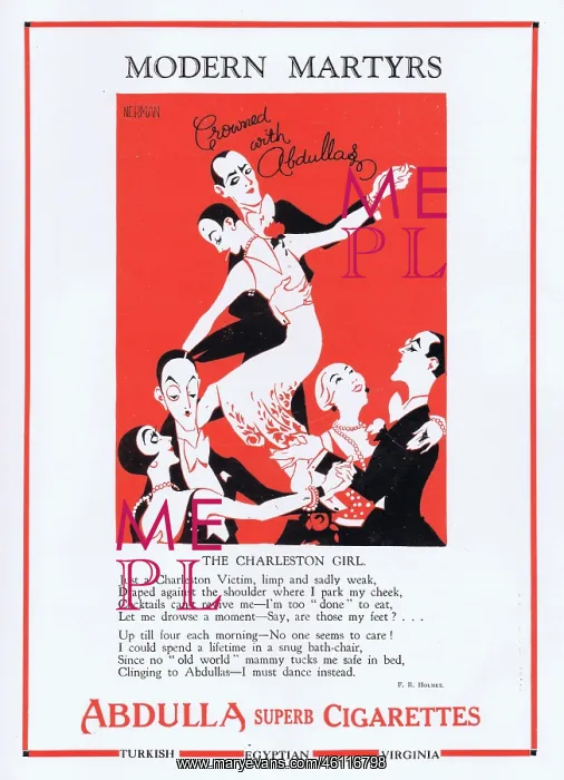 : Abdulla Cigarette Advert, 1927 : Abdulla Cigarette Advert, 1927