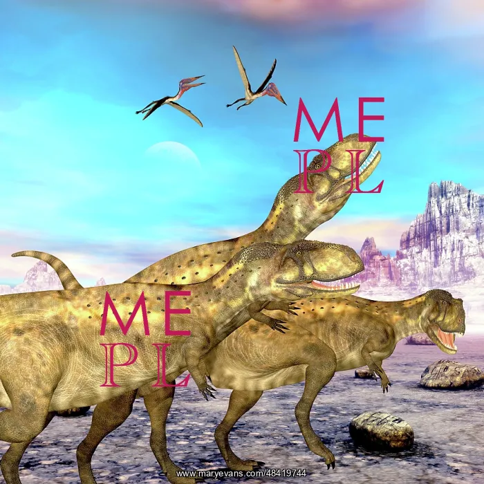 : Abelisaurus theropod dinosaurs hunt for their next prey : Abelisaurus theropod dinosaurs hunt for their next prey