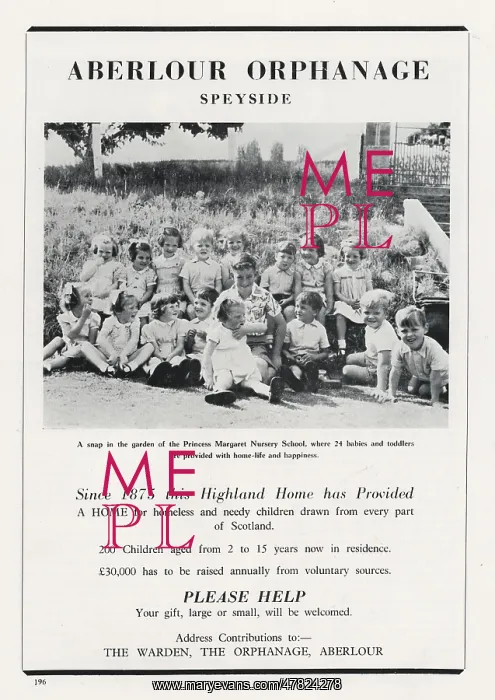 : Aberlour Orphanage Advertisement : Aberlour Orphanage Advertisement