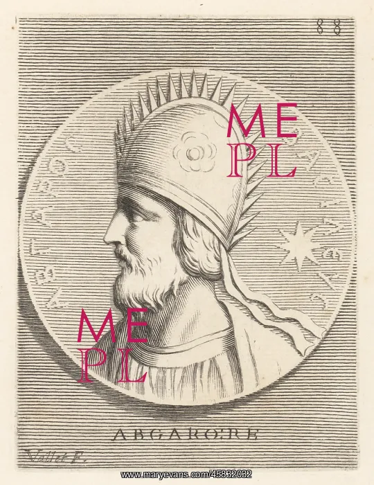 : Abgar V, King of Osroene, with his capital at Edessa : Abgar V, King of Osroene, with his capital at Edessa